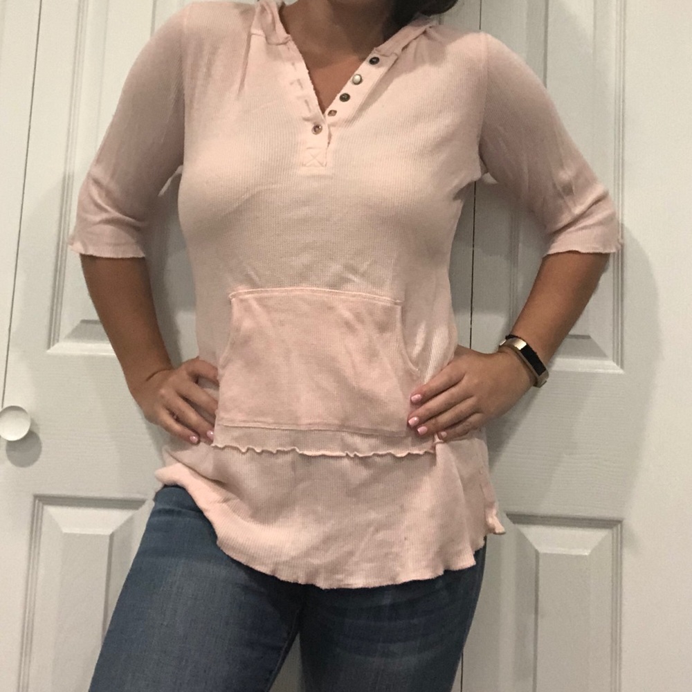 America Rag Pink Thermal With Hood